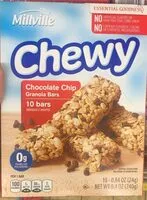 Mängden socker i Chocolate chip granola bars