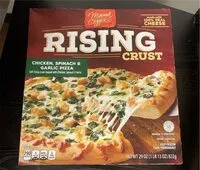Mängden socker i Rising Crust - Chicken, Spinach, and Garlic Pizza