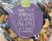 Mängden socker i Unwind Trail Mix: almonds cashews pineapple