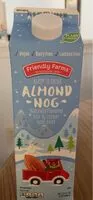 Mängden socker i Friendly farms almond nog