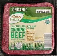 Mängden socker i Organic Grass Fed Ground Beef