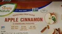 Mängden socker i Apple Cinnamon squeezable fruit blend