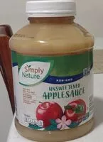 Mängden socker i Unsweetened Apple Sauce