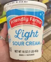 Mängden socker i Light sour cream
