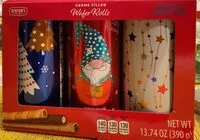 Mängden socker i Cream filled wafer rolls