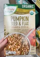 Mängden socker i Pumpkin seed and flax granola cereal