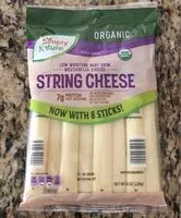 Mängden socker i Organic String Cheese