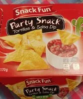Mängden socker i Party snack tortillas e salsa dip