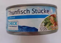 Mängden socker i Koščki tune v sončničnem olju
