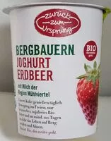 Mängden socker i Bergbauern-Joghurt Erdbeer