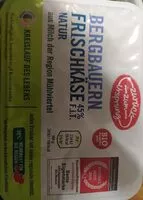 Mängden socker i Bergbauern Frischkäse