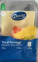 Mängden socker i Tris di formaggi
