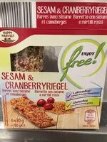 Mängden socker i Sesam & cranberryriegel