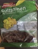 Mängden socker i Rosinen