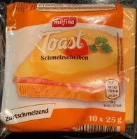 Mängden socker i Käse Schmelz Scheiben cheddar