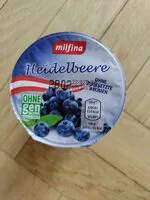 Mängden socker i Heidelbeere