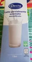 Mängden socker i Latte parzialmente scremato