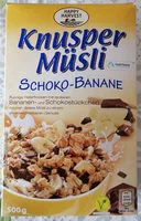 Mängden socker i Knusper misli - schoko-banane