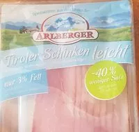 Mängden socker i Tiroler Schinken leicht