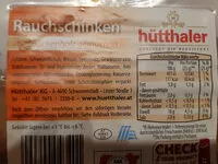 Mängden socker i Rauchschinken