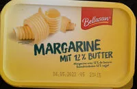 Mängden socker i Margarine mit 12% Butter