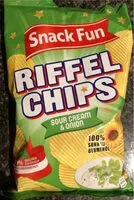 Mängden socker i Riffel chips sour cream & onion