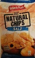 Mängden socker i snackfun all natural chips