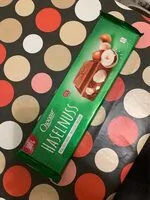 Mängden socker i Haselnuss Schokolade
