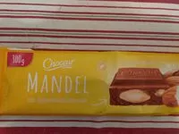 Mängden socker i Alpesi tejcsokoládé egész mandulával