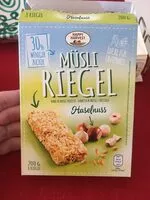 Mängden socker i Muesli Bar Hazelnut