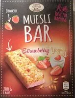Mängden socker i MUESLI BAR Strawberry-Yogurt