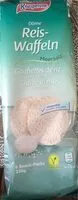 Mängden socker i Reis Waffeln