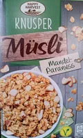 Mängden socker i Knusper Müsli Mandel-Paranuss