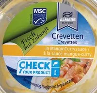 Mängden socker i Crevettes à la sauce mangue-curry