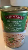 Mängden socker i Soupe d'orge