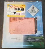 Mängden socker i Gourmet Leberkäse vom Huhn