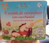 Mängden socker i Ovetti di cioccolato