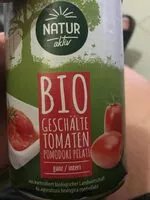 Mängden socker i Tomaten geschält ganz
