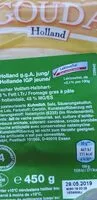 Mängden socker i Holland gauda