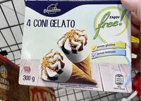 Mängden socker i 4 coni gelato