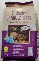 Mängden socker i Crunchy Granola Bites Heidelbeere