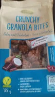 Mängden socker i Crunchy Granola Bites Kokos und Schokolade