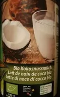 Mängden socker i Lait de noix de coco bio
