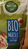 Mängden socker i Bio muesli fruits & spelt