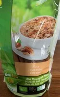 Mängden socker i Muesli bio croquant aux noix