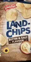 Mängden socker i Land-chips butter & Salt flavour