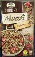 Mängden socker i Muesli Crunchy Fruit Mix