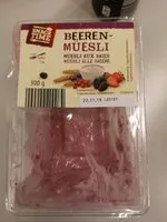 Mängden socker i Muesli aux baies