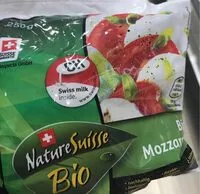 Mängden socker i Nature suisse Bio mozzarella