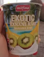 Mängden socker i Yogourt banane kiwi